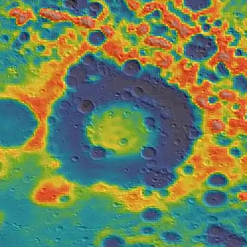 Gravity map based on GRAIL