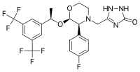 Structural formula of aprepitant