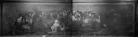 Photograph of Witches' Sabbath taken in 1874 by J. Laurent inside Quinta del Sordo