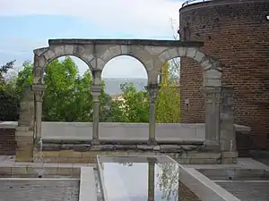 Remains of the cloister of the previous Romanesque cathedral