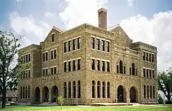 The Archer County Courthouse in Archer City: The Romanesque style structure was added to the National Register of Historic Places in 1977.