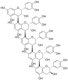 Chemical structure of arecatannin A3.