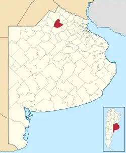 location of Salto partido in Buenos Aires Province