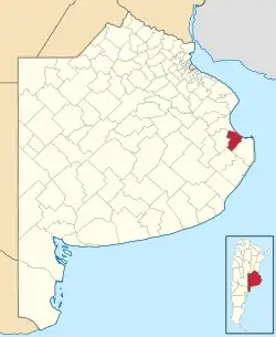 location of Tordillo Partido in Buenos Aires Province