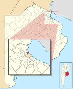 location of Vicente López Partido in Greater Buenos Aires