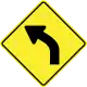 Curve to left