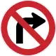 No right turn