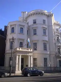 The Ambassador's residence on Grosvenor Crescent