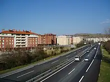 Autovía A-8 as seen from Zarautz