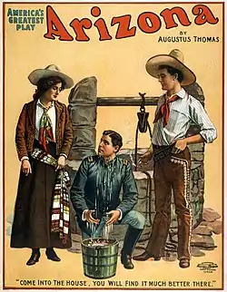 Image 32Arizona poster, by the U.S. Lithograph Co (edited by Jujutacular) (from Wikipedia:Featured pictures/Culture, entertainment, and lifestyle/Theatre)