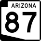 State Route 87 marker