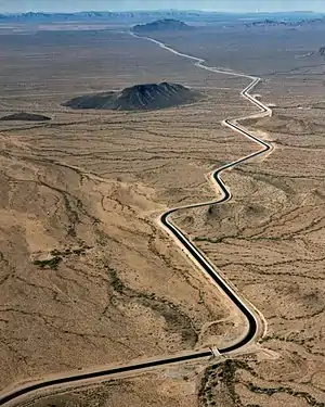 Image 21Water delivered by the Central Arizona Project's canal. (from History of Arizona)