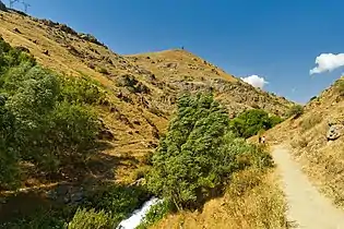 Scenery around Shaki river