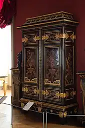 Armoire with marquetry in parakeet pattern by André Charles Boulle (1680–1700), Louvre