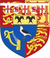 Arms of Birgitte, Duchess of Gloucester.