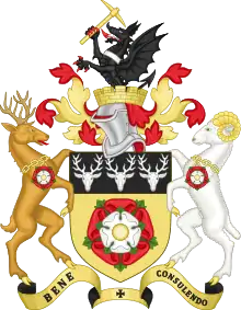 Image 6Coat of arms of Derbyshire County Council (from History of Derbyshire)