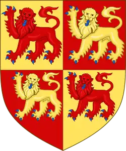 Arms of Gwynedd(c. 1240–1282)Arms of the Prince of Wales under the English crown(1399–1509) of Wales