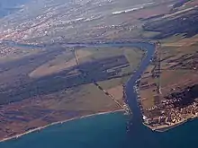 Mouth of the Arno in Marina di Pisa