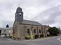 Lateral view of the church