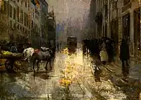 155. Mosè Bianchi, Vecchia Milano, 1890