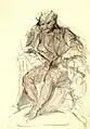 Figure study of Arthur Schopenhauer by Lunteschütz