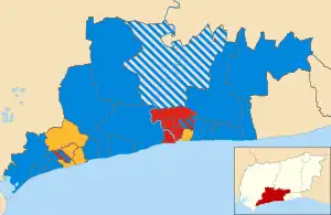 2003 results map