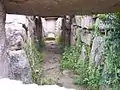 Interior of gallery grave