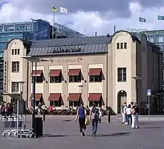 The Vltava Restaurant at the square.