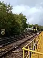 A train from Ascot joins the line from Woking at Ash Vale Junction.