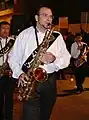 Music band playing during Ashura.