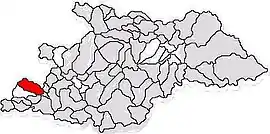 Location in Maramureș County