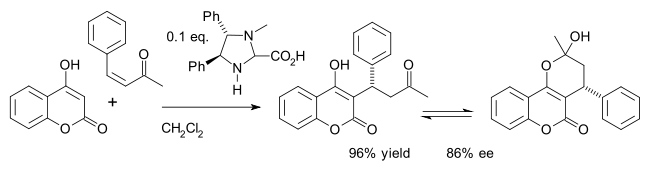 Asymmetric warfarin synthesis Jørgensen 2003