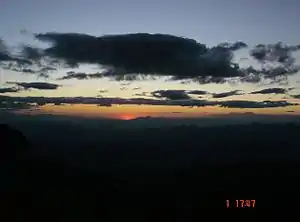 Panorama of the municipality of La Palma from the mountains