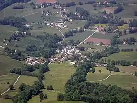 An aerial view of Attignat-Oncin