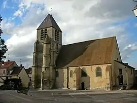 The church in Aubergenville