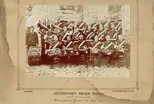 Auchinairn Instrumental Band at the unveiling of the Wallace Memorial, Robroyston, 4 August 1900.