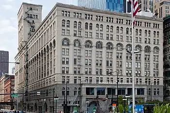 The Auditorium Building viewed from across Michigan Ave.