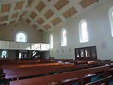 Church interior (facing rear)