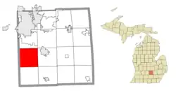 Location within Ingham County