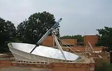 Image 33Parabolic dish produces steam for cooking, in Auroville, India. (from Solar energy)