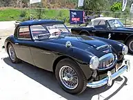 1962 Mark II BT7 open 2+2 showing sidescreens and fitted with optional wire wheels and hardtop