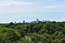 Austin skyline from the bridge