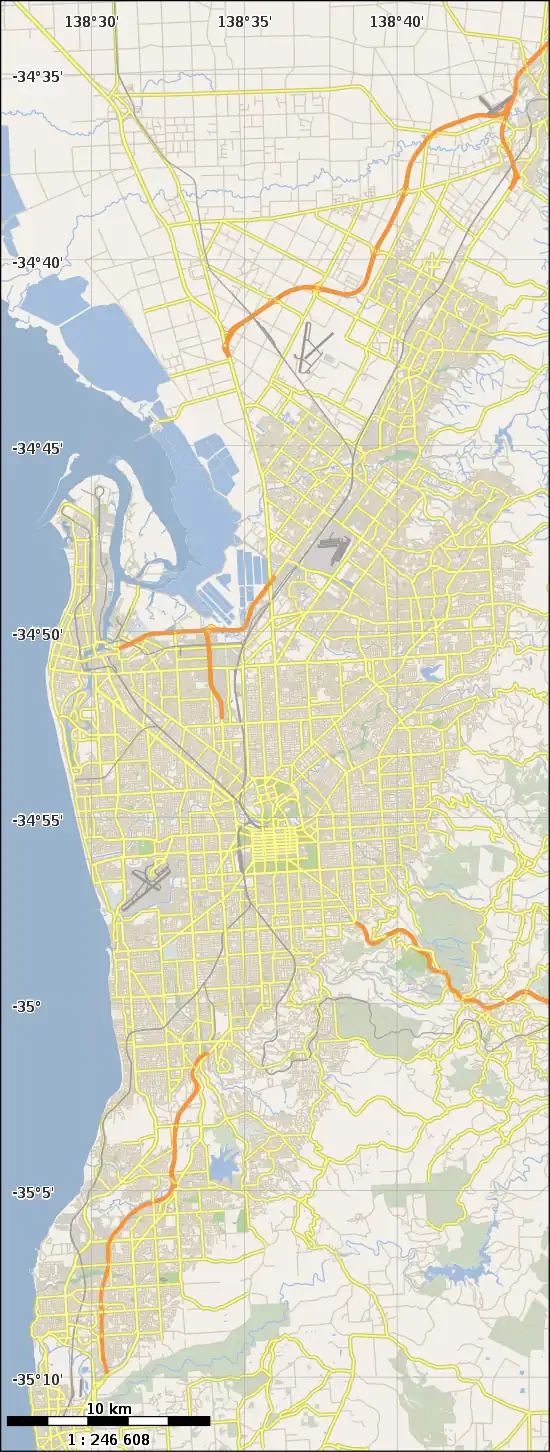 Adelaide Footy League is located in Greater Adelaide