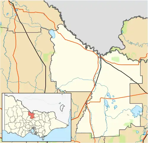 Strathallan is located in Shire of Campaspe