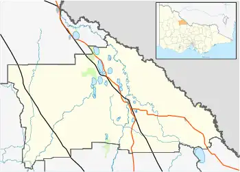 Kerang East is located in Shire of Gannawarra