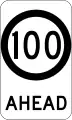 (G9-79) 100 km/h Speed Limit Ahead