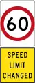 New 60 km/h Speed Limit (Used in South Australia)