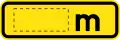 (W8-5) Metre plate