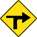 (W9-2) Modified T-junction (right)