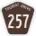 Tourist Drive 257 marker